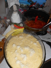polenta mit sauce